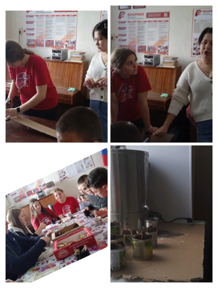 Неделя добра. Изготовление окопных свечей..